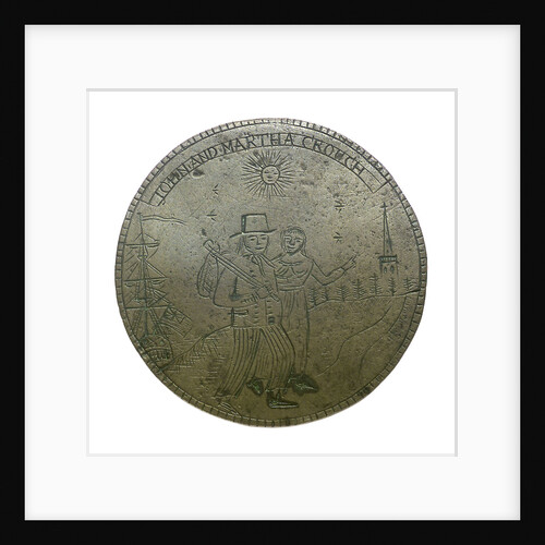 Engraved commemorative coin; obverse by unknown