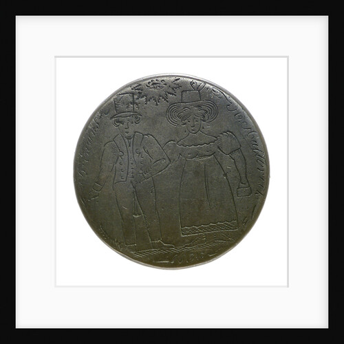 Engraved commemorative coin; obverse by unknown