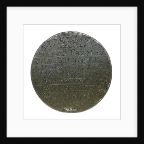 Prisoner's love token; reverse by unknown