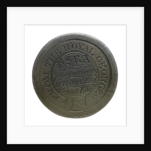 'Royal George' token; obverse by unknown