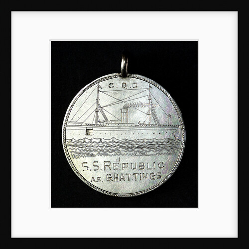 Rescue of passengers and crew of SS 'Republic'; obverse by Unknown