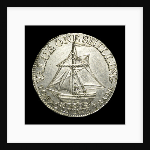 Hampshire shilling token; reverse by unknown