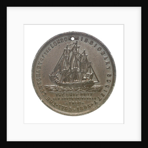 Medal commemorating the centenary of the London Missionary Society; reverse by Unknown