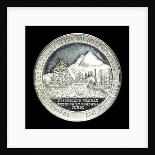 Medal commemorating the centenary of the capture of Trinidad, 1797 and Sir Ralph Abercromby (1734-1801); reverse by unknown