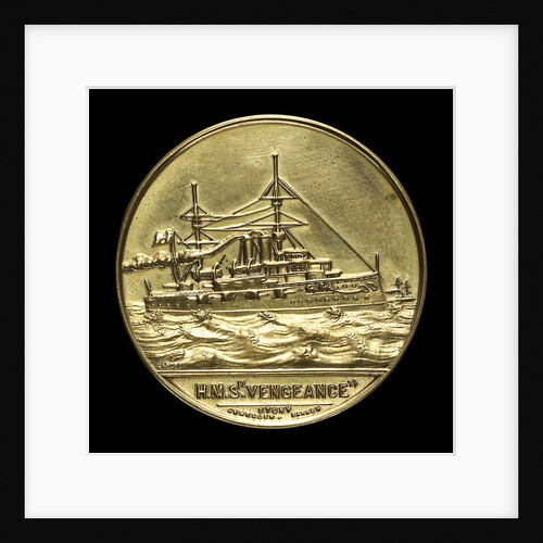 Medal commemorating the launch of HMS 'Vengeance', 1899; obverse by W.T. Story