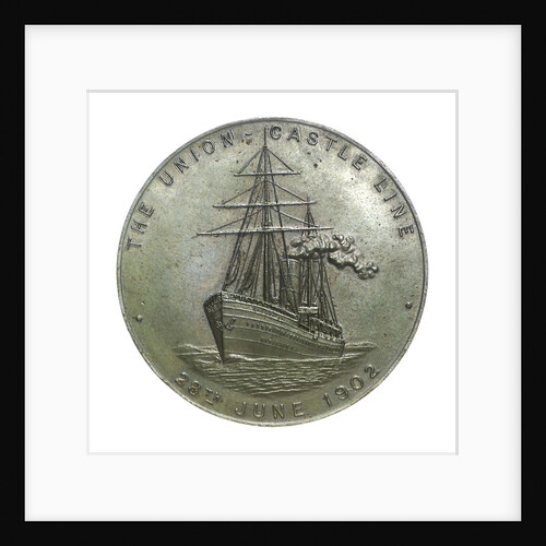 Medal commemorating the Union-Castle Line; reverse by Emil Fuchs