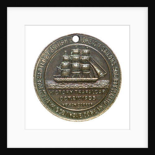 Medal commemorating the British and Foreign Sailors Society; reverse by unknown