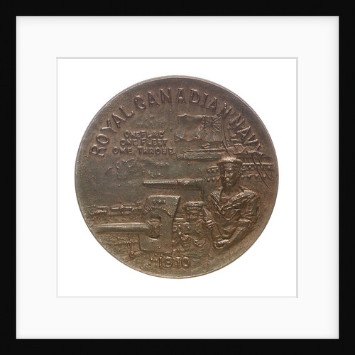 Medal commemorating the Royal Canadian Navy and Toronto Industrial Exhibition Association; obverse by P.W. Ellis & Co.