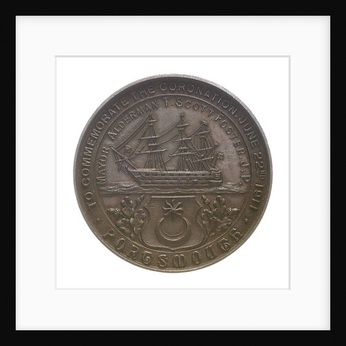 Medal commemorating the Coronation of George V, 1911; reverse by unknown
