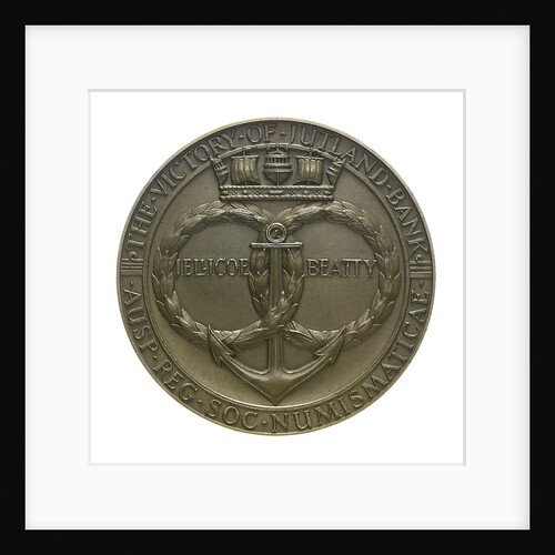 Medal commemorating the Battle of Jutland, 1916; obverse by Harold Stabler