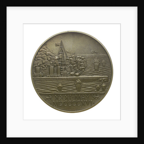 Medal commemorating the Battle of Jutland, 1916; reverse by Harold Stabler