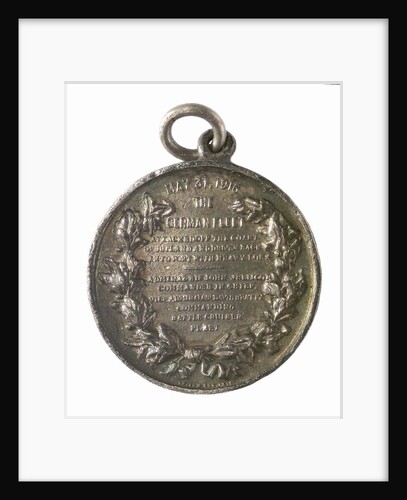Medal commemorating the Battle of Jutland, 1916; reverse by Marquis of Milford Haven