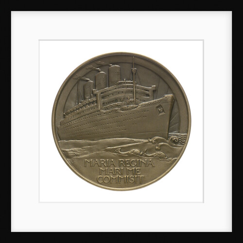 Medal commemorating the 'Queen Mary' commissioned 1936; reverse by Gilbert Bayes