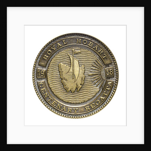 Medal commemorating the Royal Hobart centenary regatta, 1938; reverse by Stokes