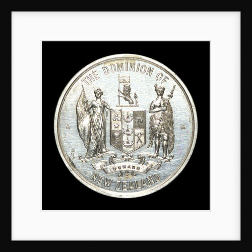 Medal commemorating HMS 'New Zealand'; obverse by W.R. Bock