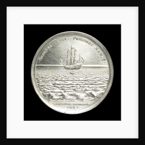 Medal commemorating the Spanish wreck recovered, 1687; reverse by George Bower