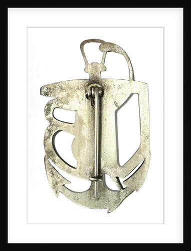 U-boat badge; reverse by unknown