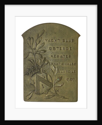 Medal commemorating The International Regatta, Ostend, 1907; reverse by P. Fisch