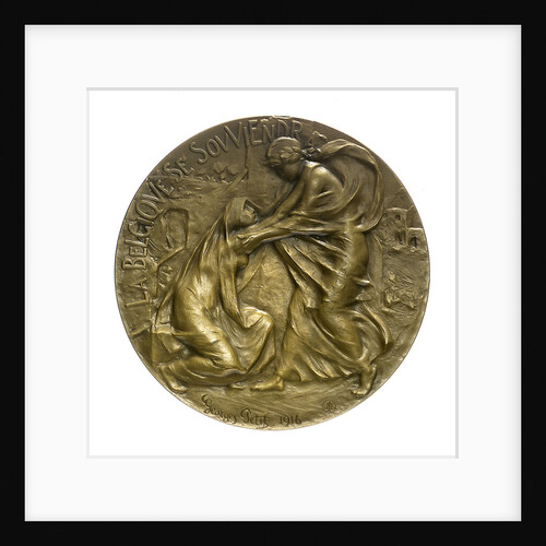 Medal commemorating relief in Belgium; obverse by G. Petit