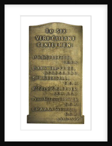 Medal commemorating the raid on Zeebrugge, 1918; reverse by Pieter de Soete