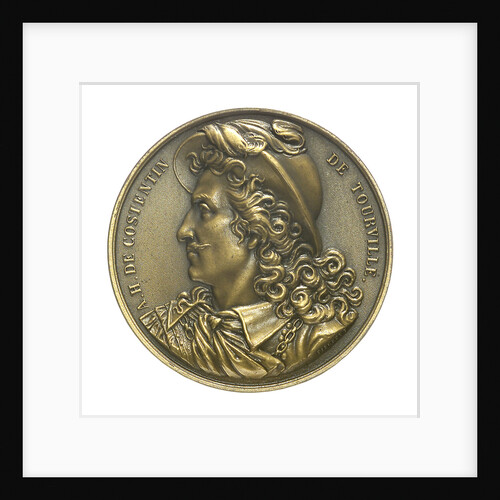 Medal commemorating Admiral de Tourville (1642-1701) and the cruiser 'Tourville'; obverse by J.A. Pingret
