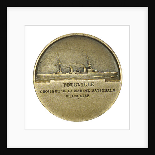 Medal commemorating Admiral de Tourville (1642-1701) and the cruiser 'Tourville'; reverse by J.A. Pingret