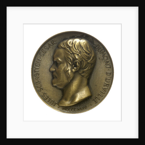 Medal commemorating Admiral Jules Sébastien César Dumont d'Urville (1790-1840) and the colonial destroyer 'Dumont d'Urville' by E.A. Oudin