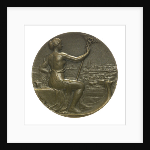 Medal commemorating The International Congress of Maritime Law; obverse by R.E. Lamourdedieu