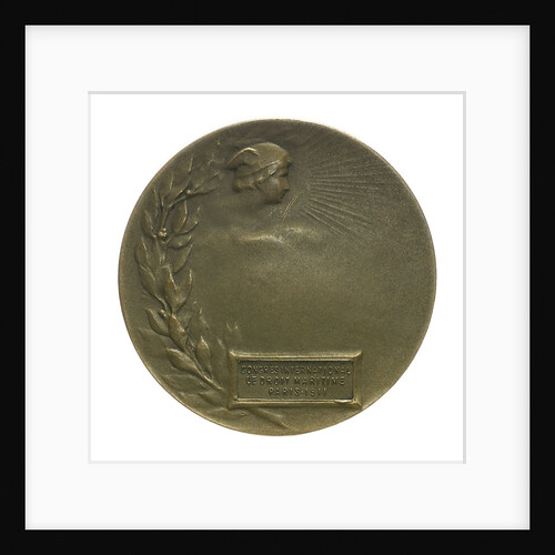 Medal commemorating The International Congress of Maritime Law; reverse by R.E. Lamourdedieu