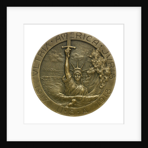 Medal commemorating the sinking of the SS 'Lusitania', 1915; obverse by R. Baudichon