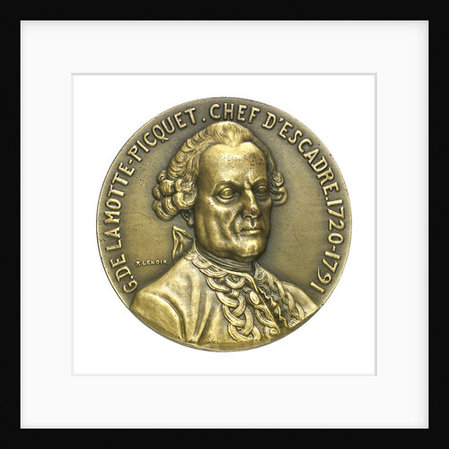 Medal commemorating Commodore de Lamotte Picquet and the cruiser 'Lamotte Piquet'; obverse by P. Lenoir