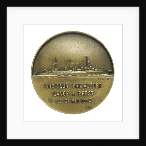 Medal commemorating La Cordeliere and the cruiser 'Primauguet'; reverse by R. Cochet
