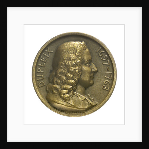 Medal commmemorating Governor Joseph Marquis Dupleix (1697-1763) and the cruiser 'Dupleix'; obverse by Louis Patriarche