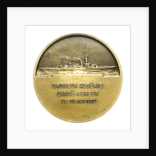 Medal commemorating the cruiser 'Algérie' by A. Morlon