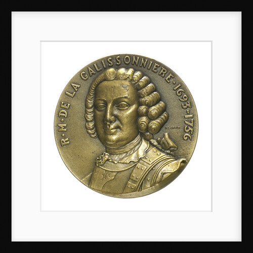 Medal commemorating Roland Michel Barrin, Marquis de la Galissoniere (1693-1756) and the cruiser 'Galissoni by P. Lenoir