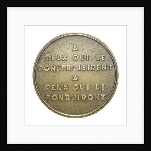 Medal commemorating the battleship 'Dunkerque'; reverse by Pierre Turin