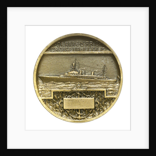 Medal commemorating the school cruiser 'Jeanne d'Arc'; reverse by Georges Henri Prud'homme