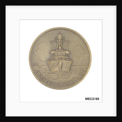 Medal commemorating the cruiser 'Marseillaise' by G. Guiraud