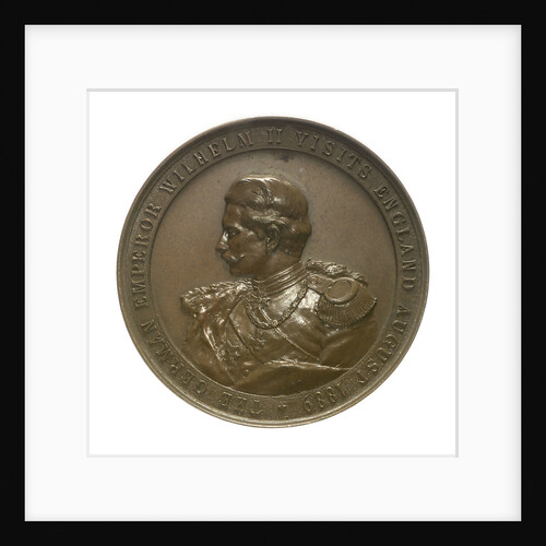 Medal commemorating the visit of Kaiser Wilhelm II, 1889; obverse by Lauer Bros.