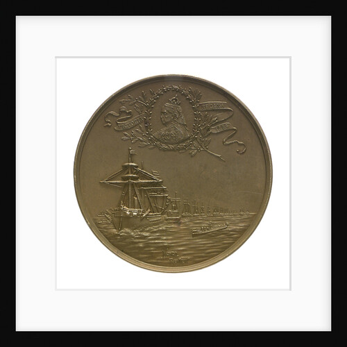 Medal commemorating the visit of Kaiser Wilhelm II, 1889; reverse by Lauer Bros.