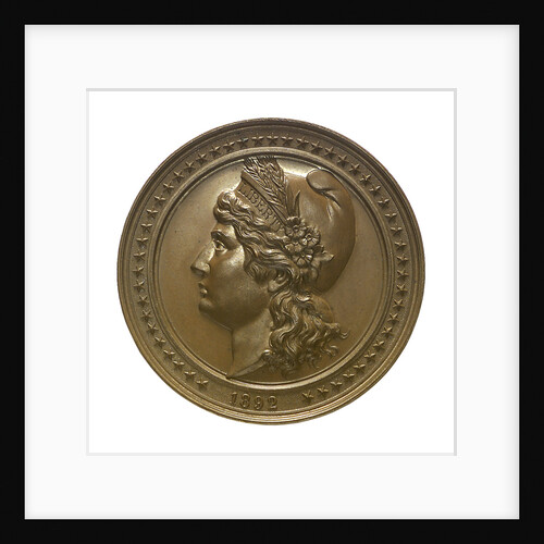 Medal commemorating the 400th anniversary of the discovery of America, 1892; obverse by W. Mayer