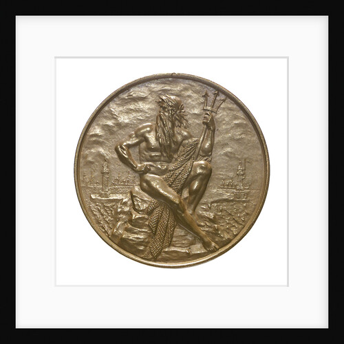 Medal commemorating the opening of the Keil canal, 1895; obverse by G. Loos