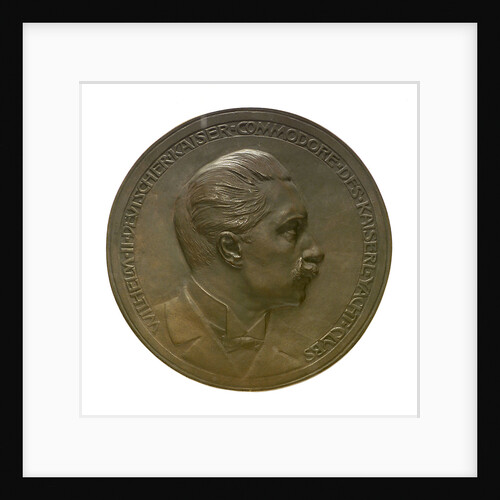 Medal commemorating Kaiser Wilhelm II, Commodore of the Kiel Yacht Club; obverse by P. Sturm