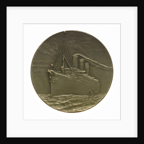 Medal commemorating SS 'Imperator', Hamburg American Line; reverse by C. K