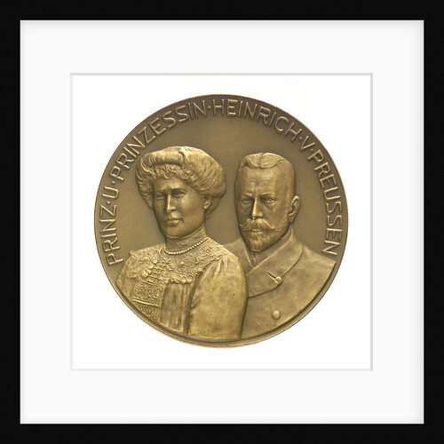 Medal commemorating Prince and Princess Henry of Prussia and the 'Cap Trafalgar'; obverse by M. Hansen