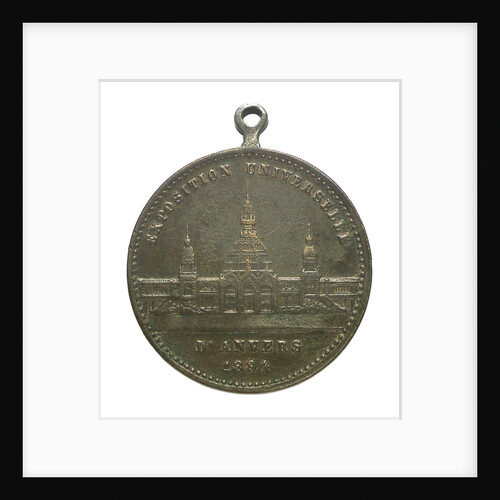Medal commemorating the Universal Exhibition at Antwerp, 1894; obverse by unknown