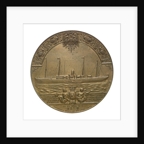 Medal commemorating the SS 'Rotterdam' and the Kiel Canal; obverse by B. Veth