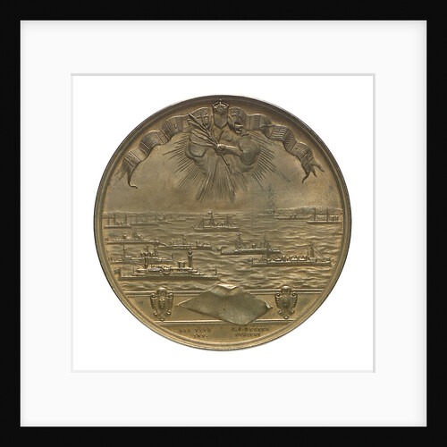Medal commemorating the SS 'Rotterdam' and the Kiel Canal; reverse by B. Veth