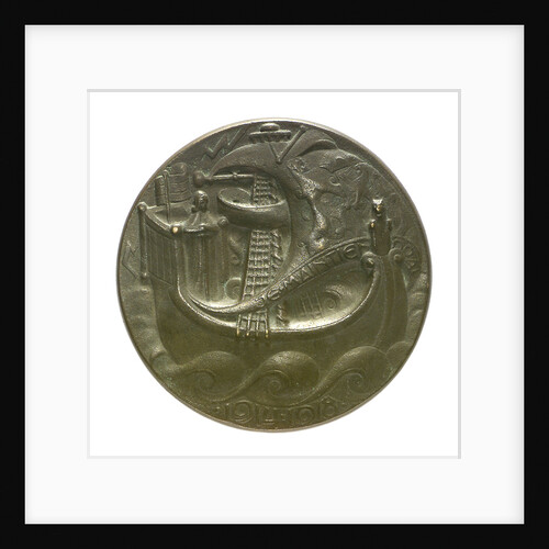 Memorial medal commemorating the Dutch lost at sea, 1914-1918; reverse by C.J. van der Hoef