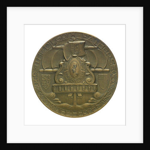 Medal commemorating the Pilgrim Fathers tercentenary, 1920; obverse by C.J. van der Hoef